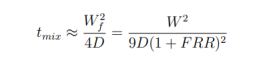 2D Hydrodynamix flow focusing/HFF mixing time