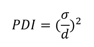 PDI definition for nanoparticle population