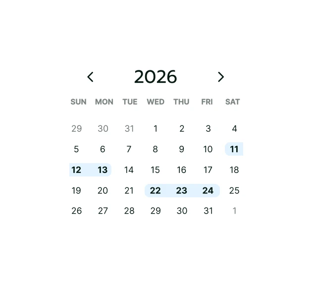 Conference recap calendar