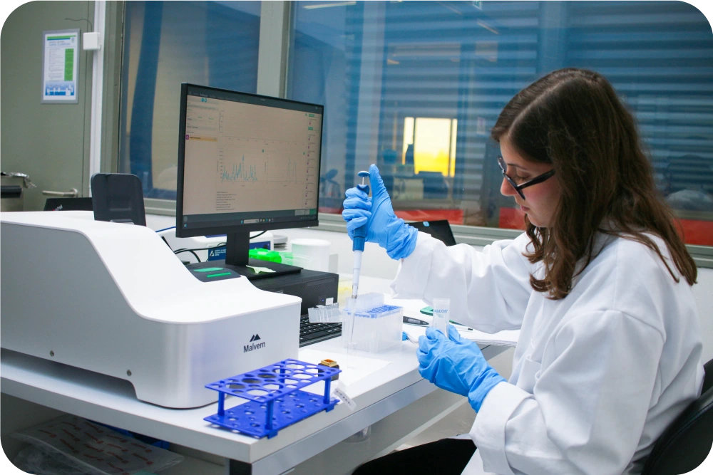 Sample preparation in the lab